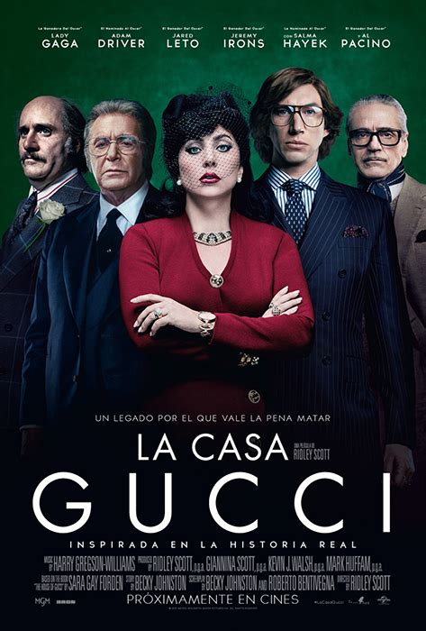 reparto de la casa gucci|house of Gucci movie free.